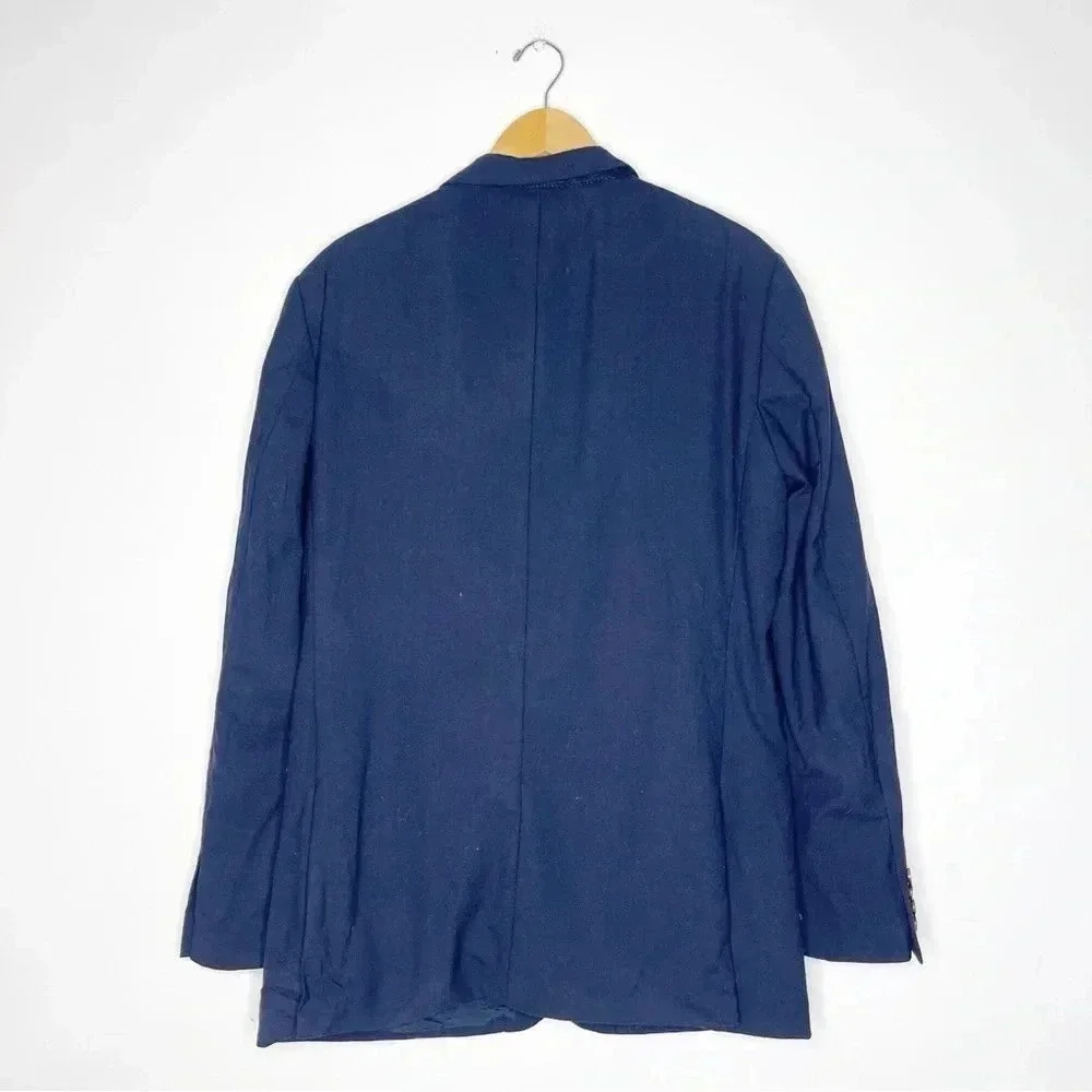 J. Crew Navy Thompson 2 Button Wool Blazer Size 42 Long